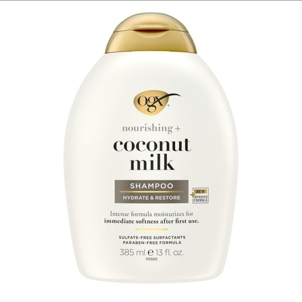 OGX Coconut Milk Shampoo - White and Gold